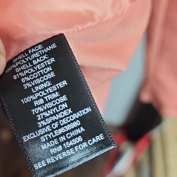 COLLEEN Lopez Womens Embroidered Faux Leather Jacket. Size Medium - Picture 5 of 9